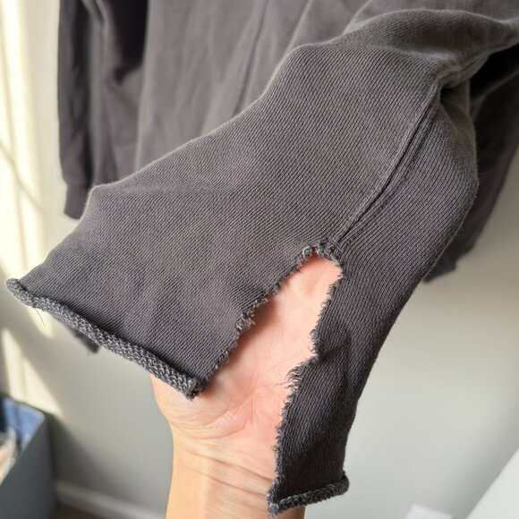 Aerie Gray Oversized Crewneck Women's XS - Picture 5 of 9